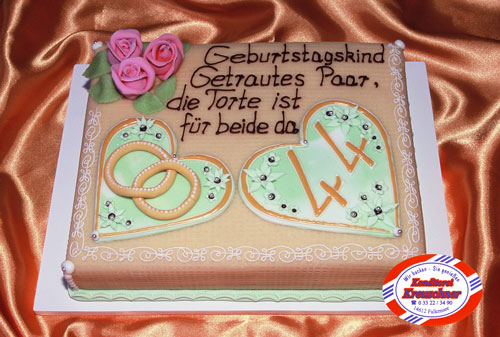 Torte fr Geburtstag und Hochzeitstag