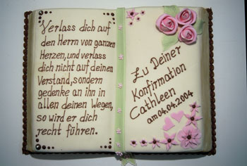 Torte zur Konfirmation