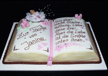 Torte zur Taufe